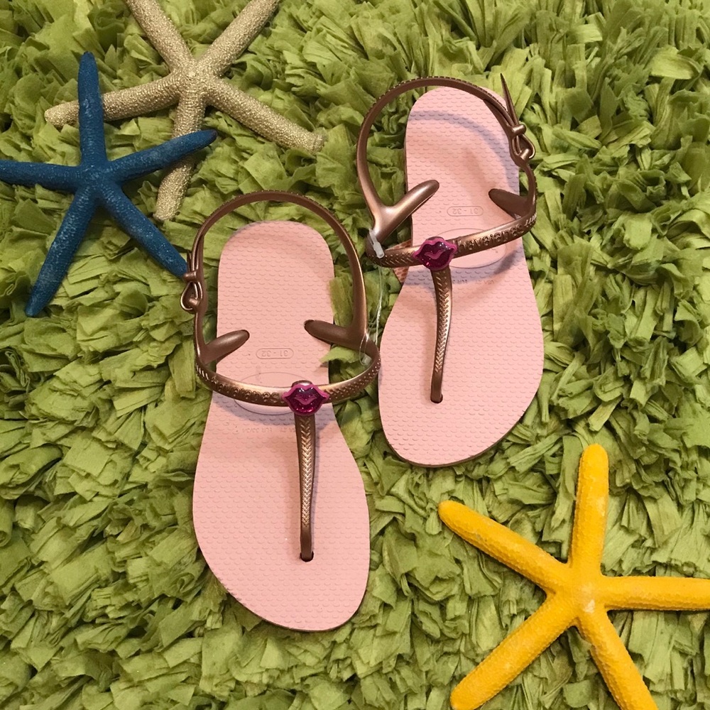 Havaianas Girls Freedom Sl Flip Flops Rose Pink